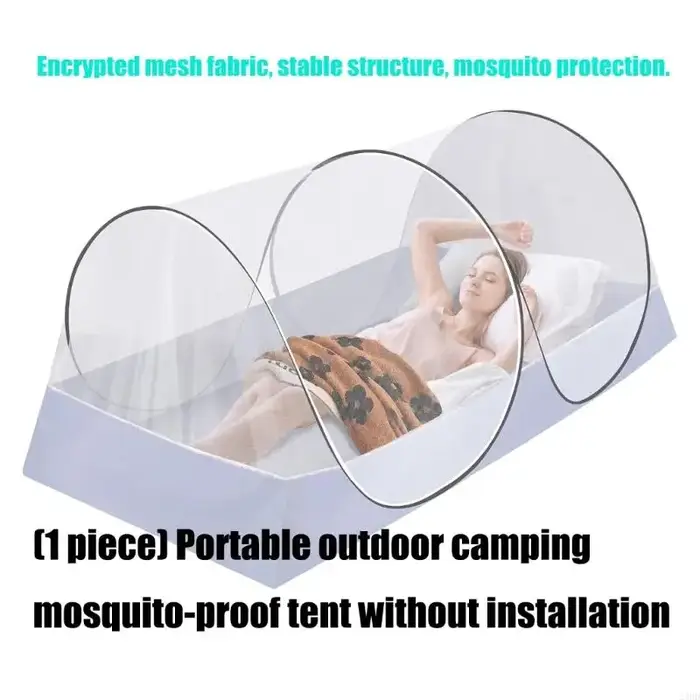 Tente Camping en plein air légère en maille anti-moustiques
