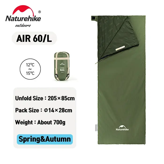 Natureifa-Sac de couchage en coton ultraléger