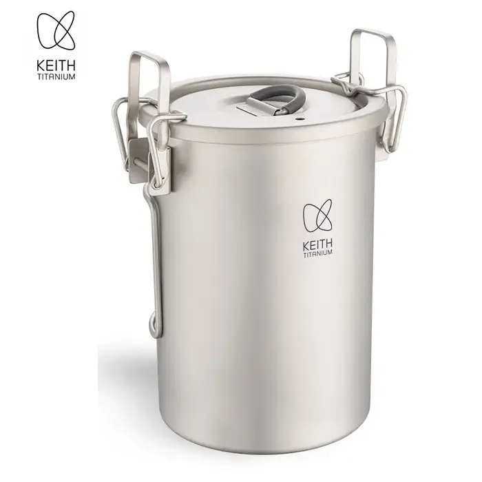 Casserole en titane Keith pour la cuisson en plein air, légère, multifonctionnelle, 900 ml, pour le 
