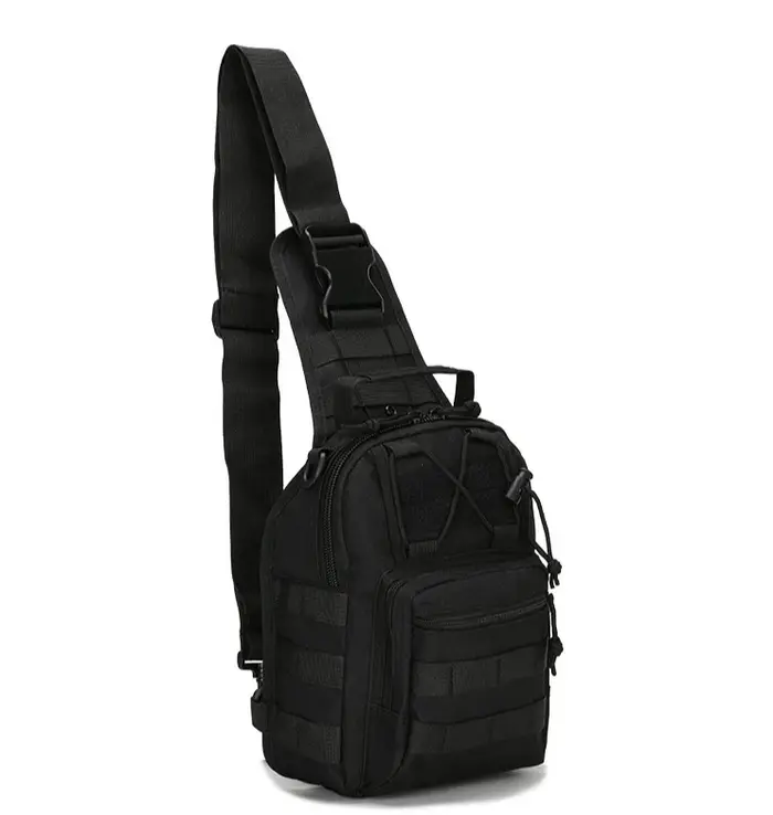 Sac de poitrine pour hommes en plein air pour la randonnée, le cyclisme et la pêche, sac à bandouliè