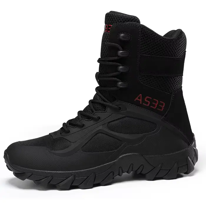 Bottes de désert d'extérieur pour hommes, bottes d'entraînement tactiques respirantes des Forces spé