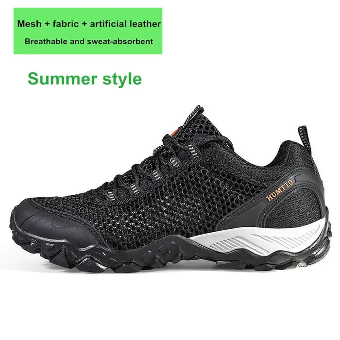 HUMTTO – chaussures de randonnée imperméables en cuir pour hommes