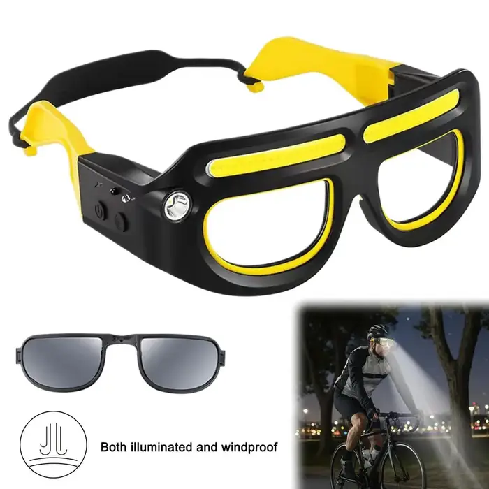 Lampe frontale avec 2 lentilles