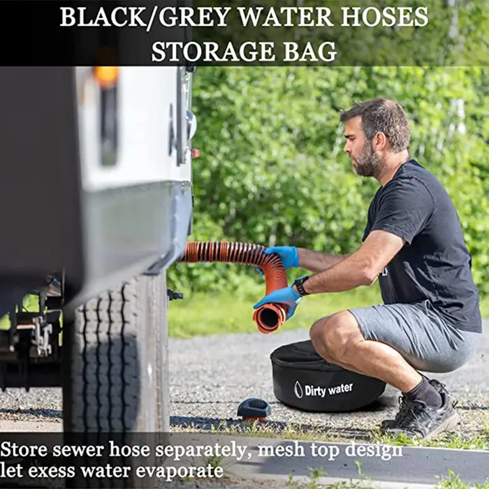 Sac de rangement pour tuyau d'eau pour camping-car