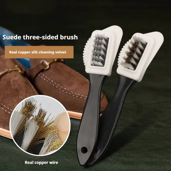 Brosse à chaussures Nubuck 3 en 1