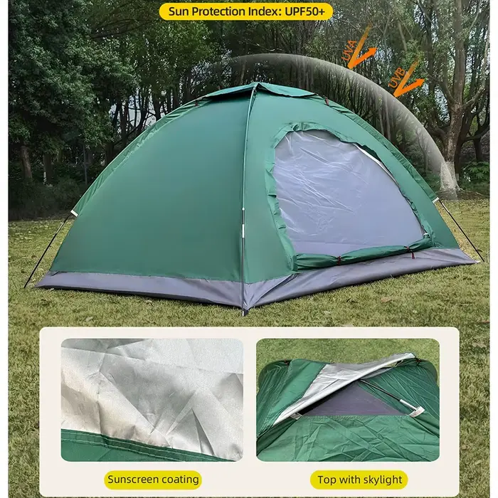 Tente de camping en plein air