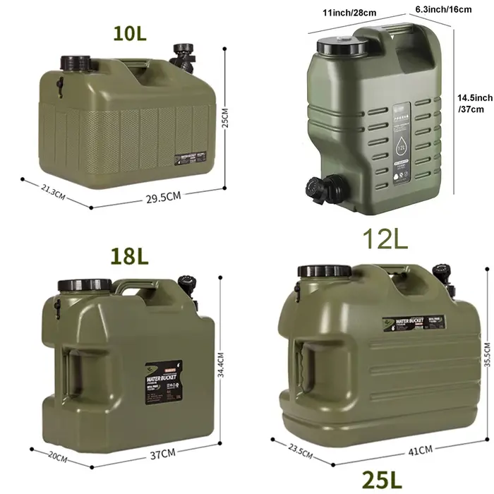 Desert Fox Grand Conteneur d'Eau Précieux Vert Militaire