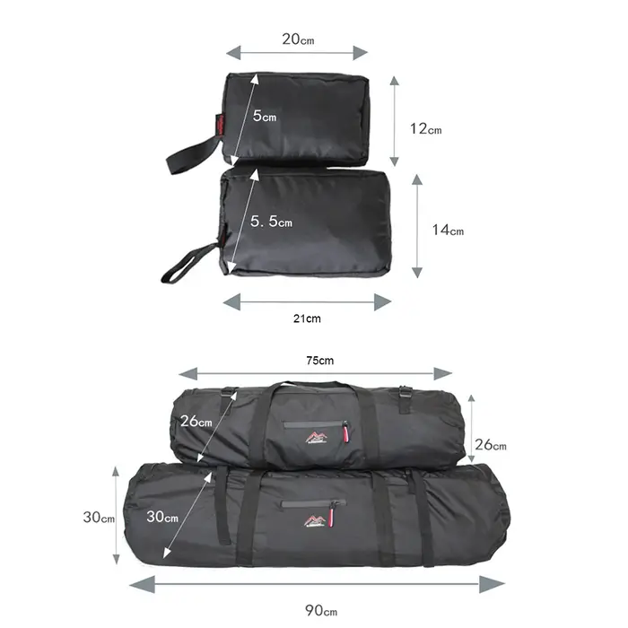 Sac de Rangement de Tente de Camping Portable en Toile