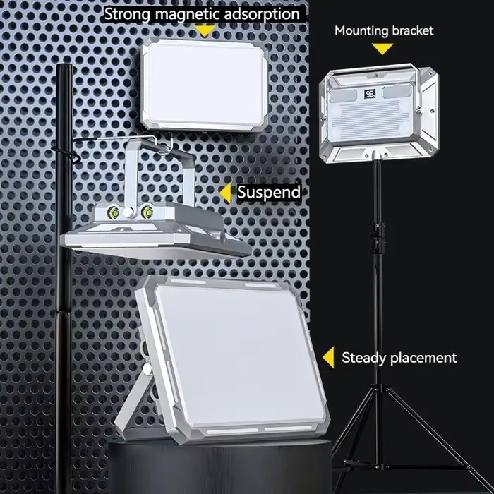 LED Camping tente lumière projecteur Rechargeable haute puissance éclairage de secours extérieur étanche Portable lampes de nuit suspendues
