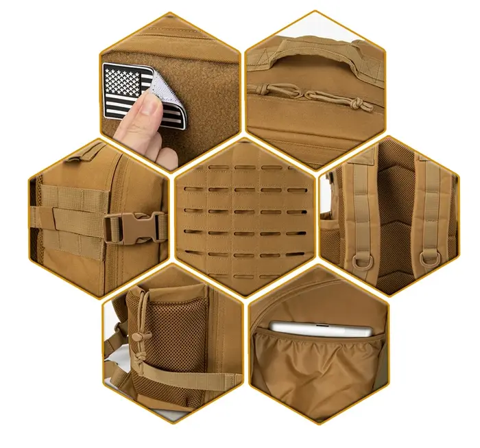 25L sac à dos tactique sac extérieur pour Fitness MOLLE sac à dos GYM pour femmes/hommes EDC randonnée survie sac à dos sorcière porte-bouteille