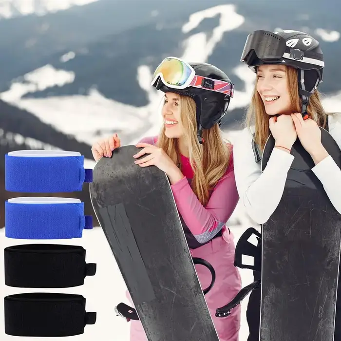 Sangles de Ski sangles de Snowboard ceinture de fixation de traîneau planches de Ski portables en plein air accessoire de bande fournitures en Nylon outil de fixation de Ski