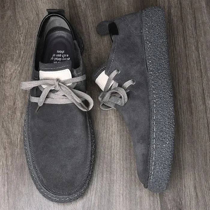 Baskets d'extérieur en cuir véritable Nubuck