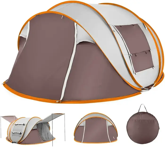 Tente de Camping en plein air familiale Portable et étanche pour 5 à 8 personnes, installation rapid