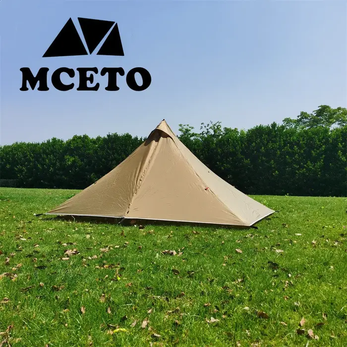 1 personne randonnée Camping tente ultralégère sans tige pyramide