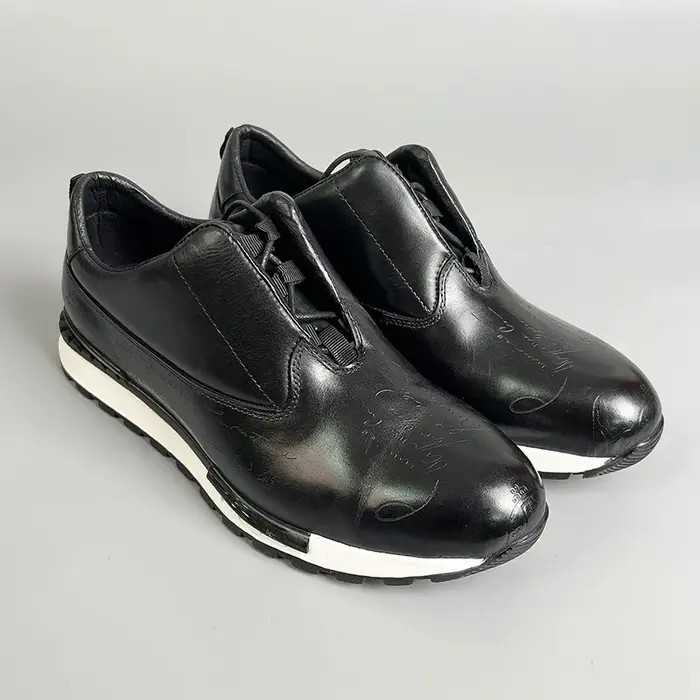 Baskets vintage pour hommes en cuir véritable à lacets, chaussures décontractées confortables pour l
