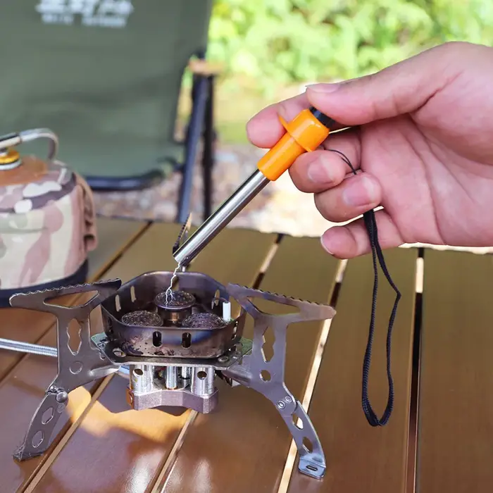 Allumage électrique portable pour réchaud de camping