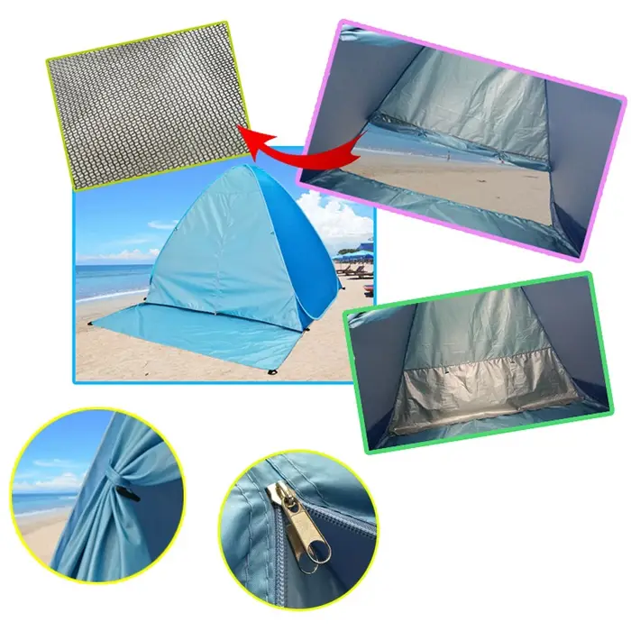 Tente de plage, tente d'extérieur entièrement automatique qui s'ouvre en 2 secondes