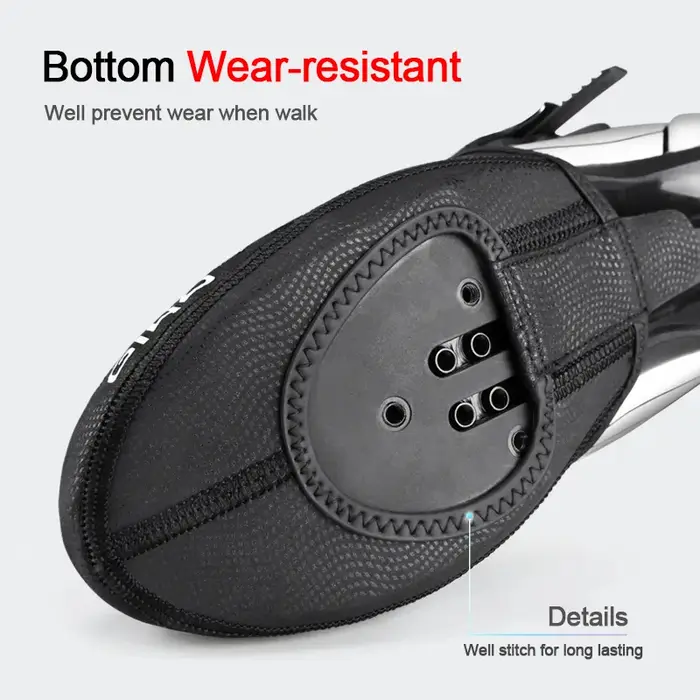 GIYO couvre-chaussures imperméables anti-dérapant chaud protecteur réfléchissant demi-orteil