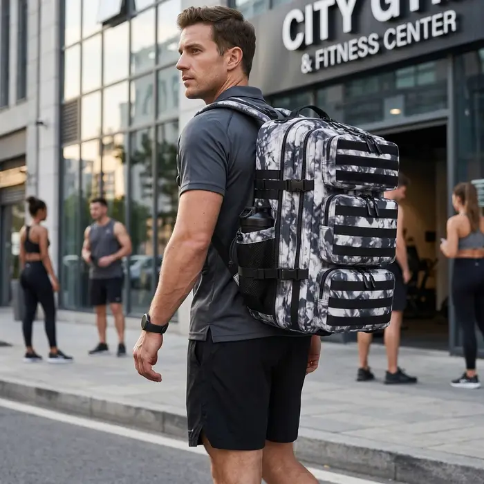 Sac à dos tactique 60L pour hommes, sac de sport imperméable pour voyage, randonnée, camping militaire, chasse, survie