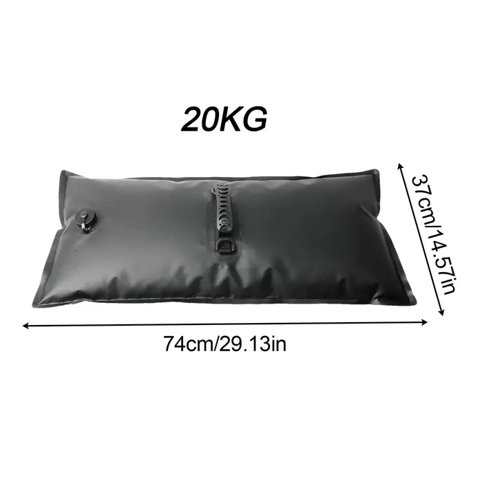 Poids de tente en sac d'eau, base de support résistante au vent avec poignée, sac d'eau pliable pour auvent extérieur et toile de fond de fête