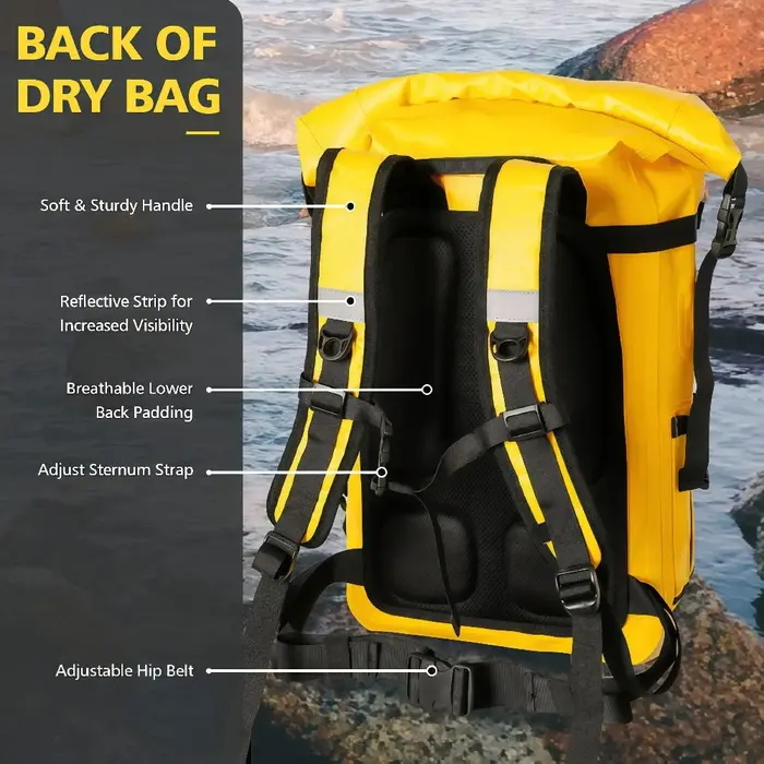 Sac à dos étanche 30L, sac de randonnée robuste