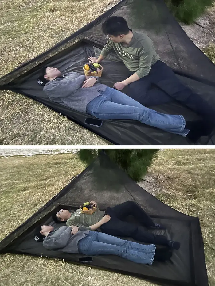 Tente de moustiquaire de Camping en maille pyramidale