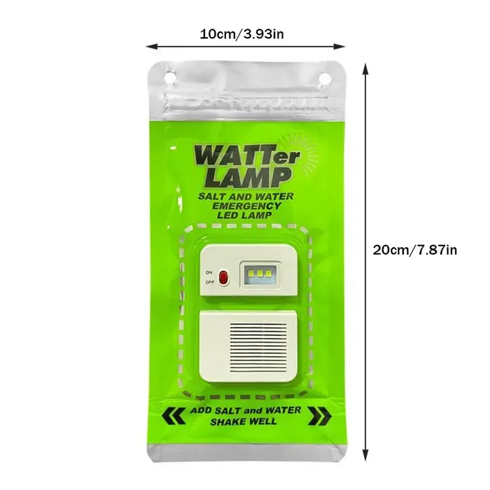 Lampe à eau salée Portable Camping en plein air lumière 3 Mode d'éclairage économie d'énergie LED