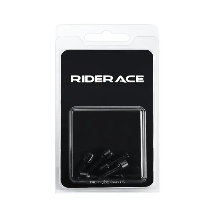 6 pièces/ensemble vis de guidon de vélo en acier allié coloré plaqué titane M5 * 18MM vtt