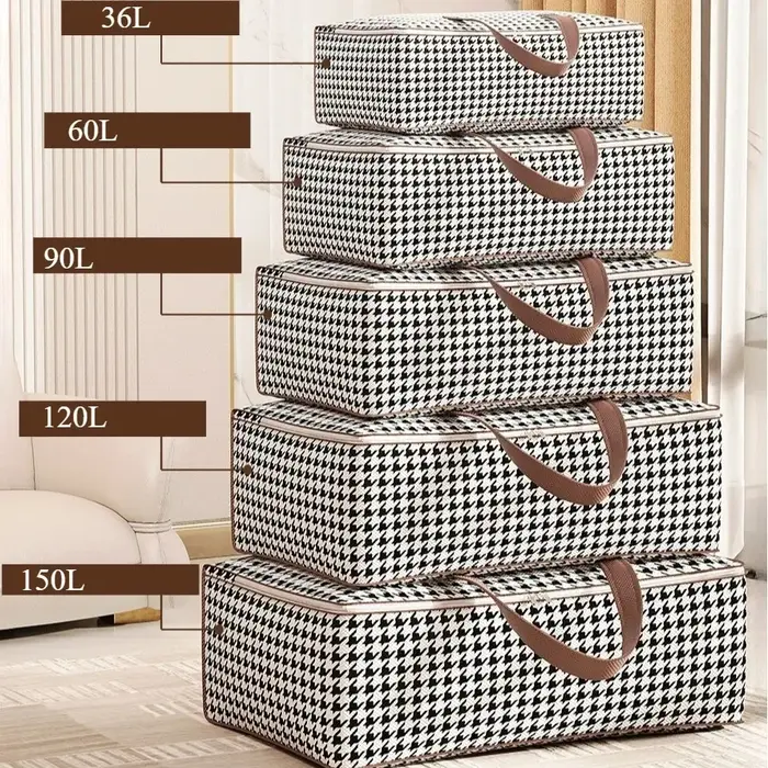 Sac de rangement de couette, 1 pièce, organisateur de couette, sacs de rangement mobiles pliables de