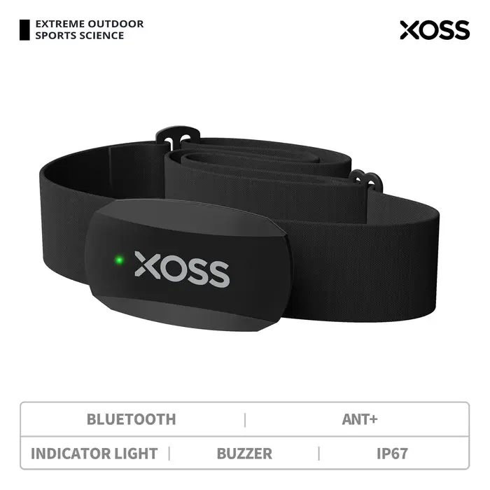XOSS X2-Sangle de poitrine avec moniteur de fréquence cardiaque