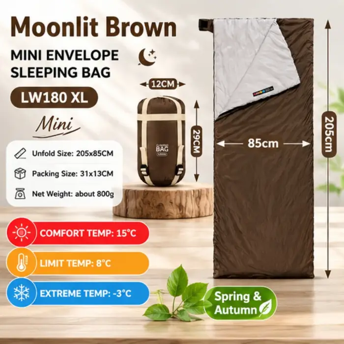 Sac de couchage portable printemps-été ultraléger en coton pour camping, randonnée, backpacking, voyage, extérieur, facile à transporter