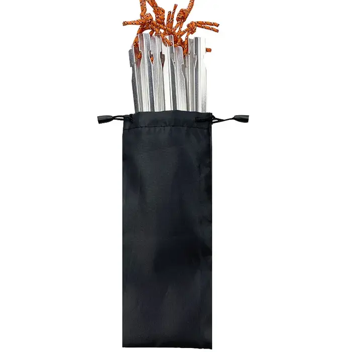 Pacoone 10 pièces/lot 18cm chevilles de tente en aluminium rond piquet