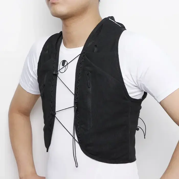 (S-2XL) sac à dos de course de sentier 10L sac de gilet d'hydratation Ultra léger pour Trekking en plein air randonnée cyclisme Marathon
