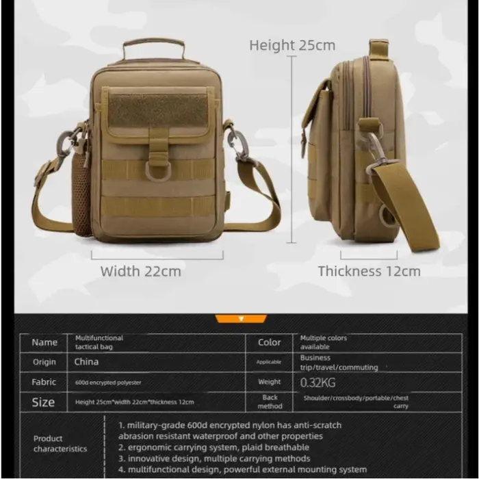 Sac de taille militaire tactique Molle
