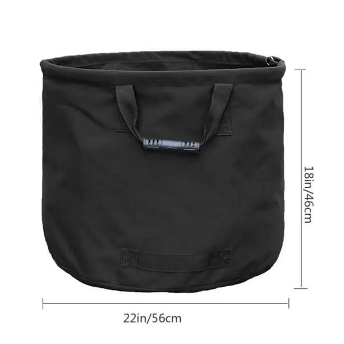 Sac de compost de feuilles de jardin renforcé, sac poubelle d'extérieur pliable et pliable, robuste 