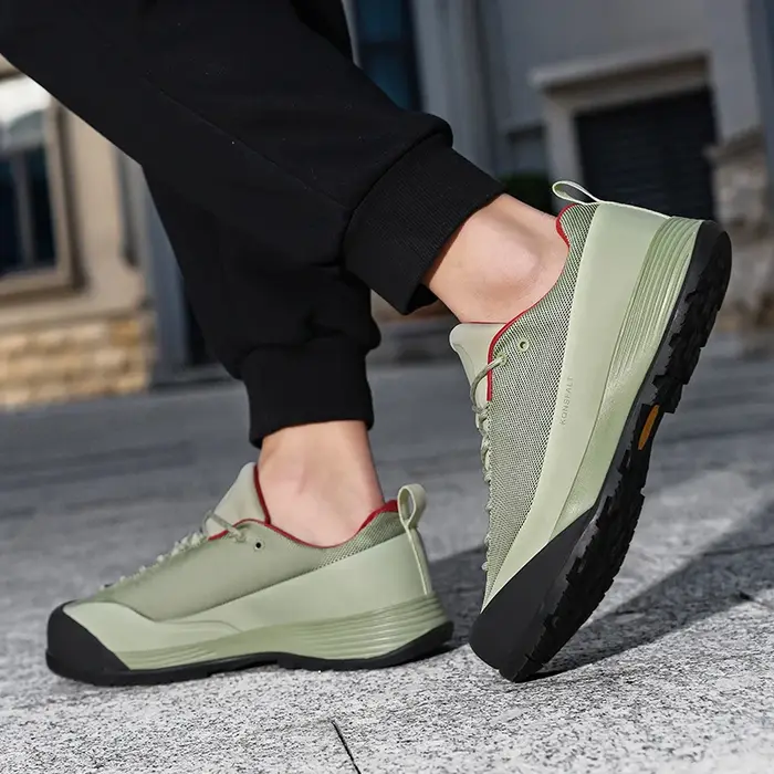 Chaussures de sport durables et légères pour hommes, chaussures de randonnée en plein air, quatre saisons, coupe basse, à lacets, pour voyage en plein air, imperméables, Anti