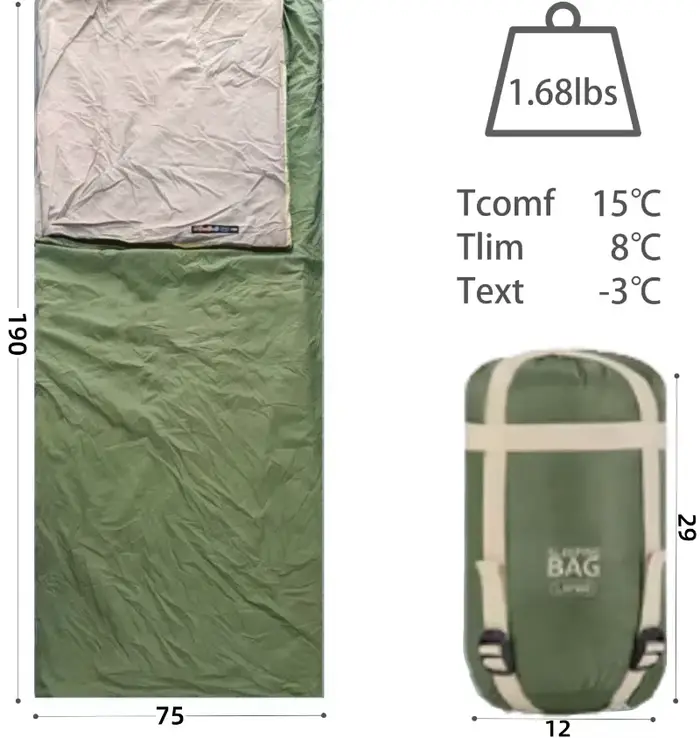 Sac de couchage ultra léger pour adultes