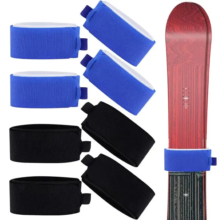Sangles de Ski sangles de Snowboard ceinture de fixation de traîneau planches de Ski portables en plein air accessoire de bande fournitures en Nylon outil de fixation de Ski