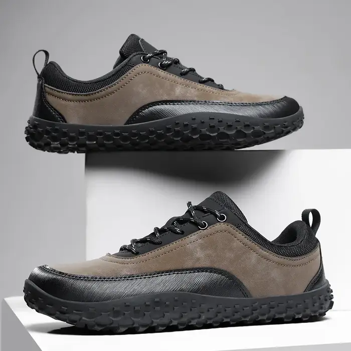 Chaussures de randonnée légères VENOCON Barefoot Minimalist Extra Ball Wide Nose Toe Box en tissu et cuir pour homme et femme