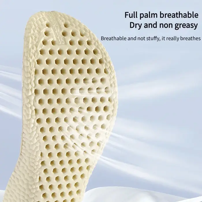 1 paire de semelles intérieures en latex pour chaussures de sport et de loisirs