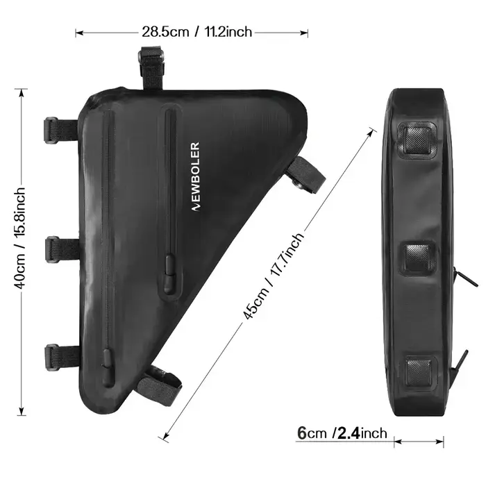 NEWBOLER sac de vélo étanche à la pluie grande capacité vtt