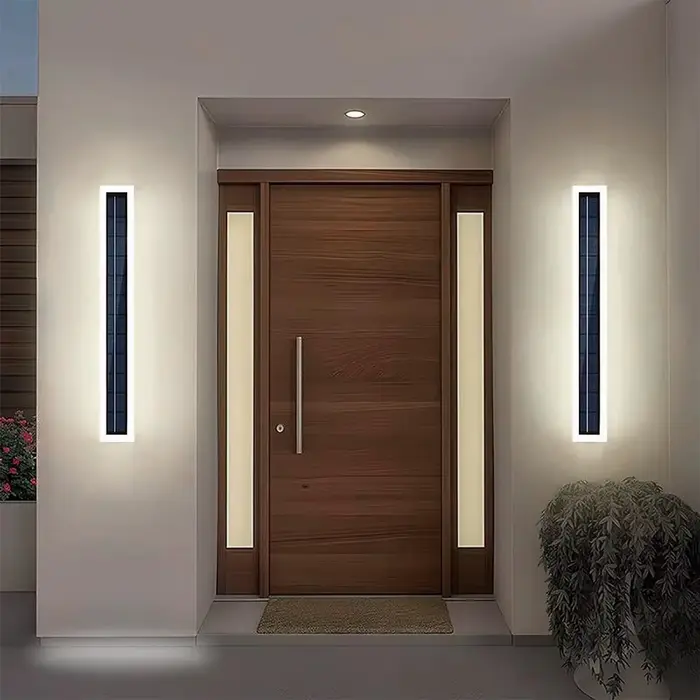 Lampe solaire d'extérieur IP65 étanche LED 60 cm