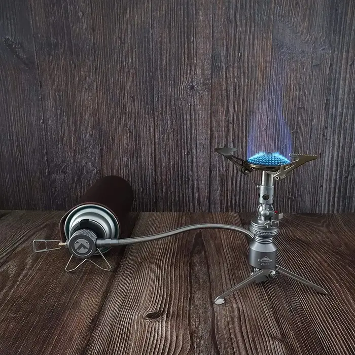 Brûleur de cuisinière à gaz d'extérieur avec adaptateur, ustensiles de cuisine, barbecue, pique-niqu