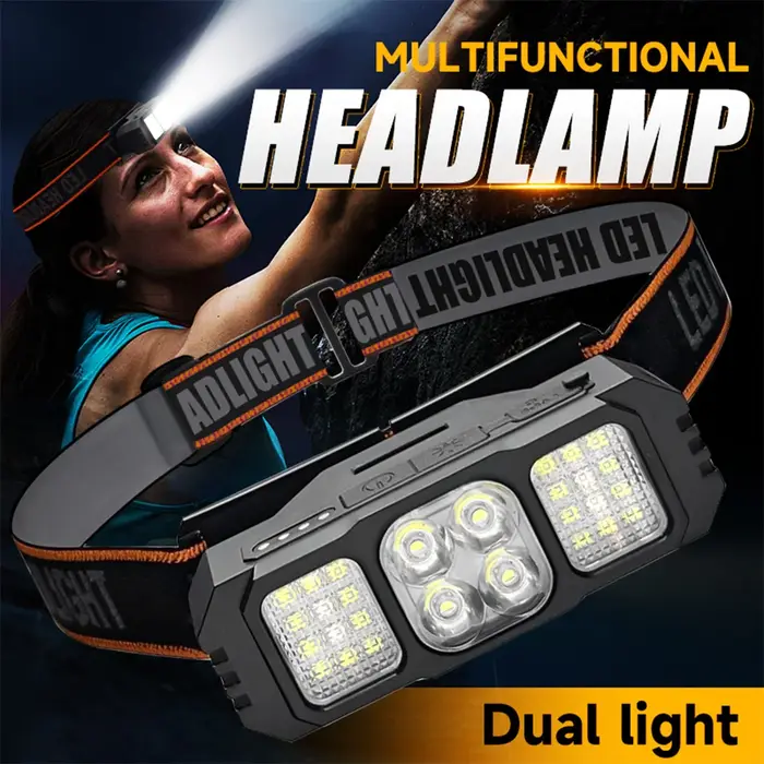 Lampe frontale LED rechargeable