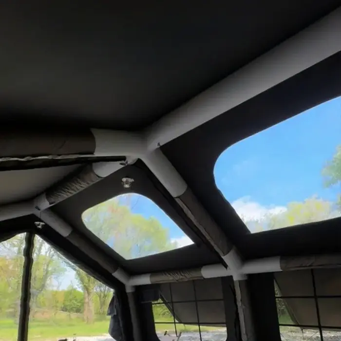 Grande tente gonflable automatique extérieure épaissie équipement de Camping ventilé de nuit tentes portables imperméables à ouverture rapide
