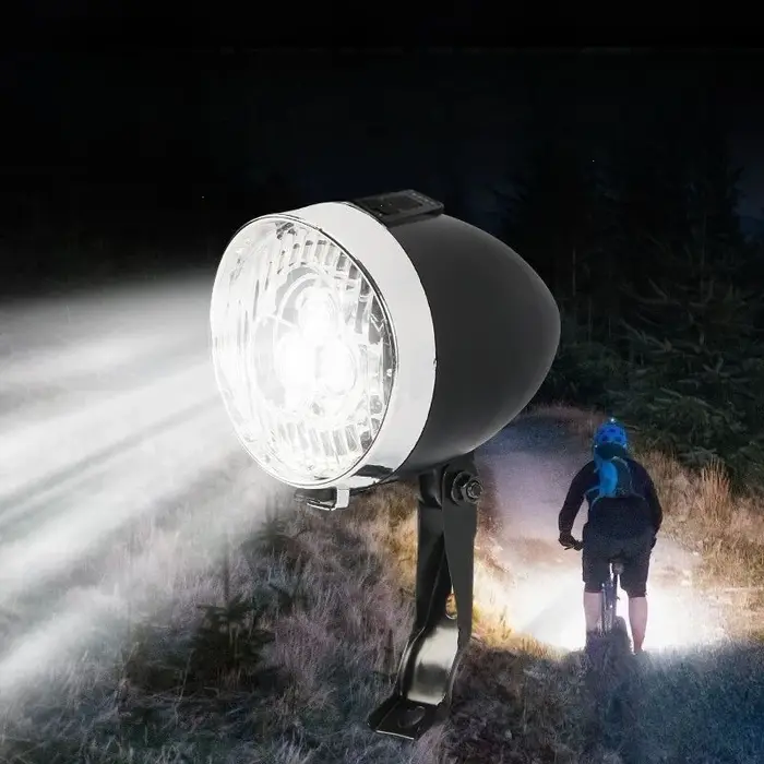 Feu avant de vélo Vintage à 3 LED