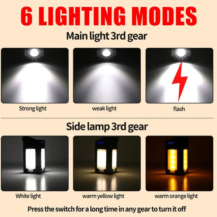Lampe de poche solaire d'extérieur