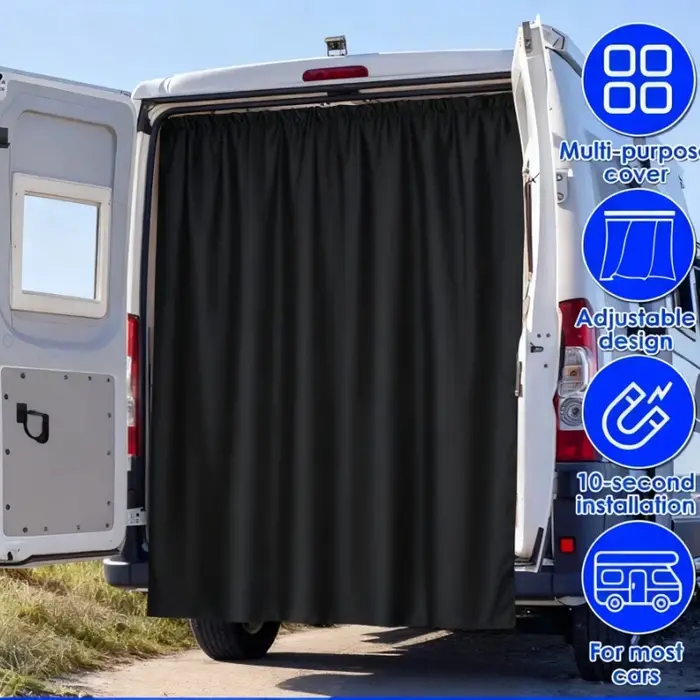 Rideau de porte arrière de camping-car