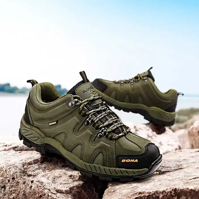BONA nouveauté Style classique hommes chaussures de randonnée à lacets