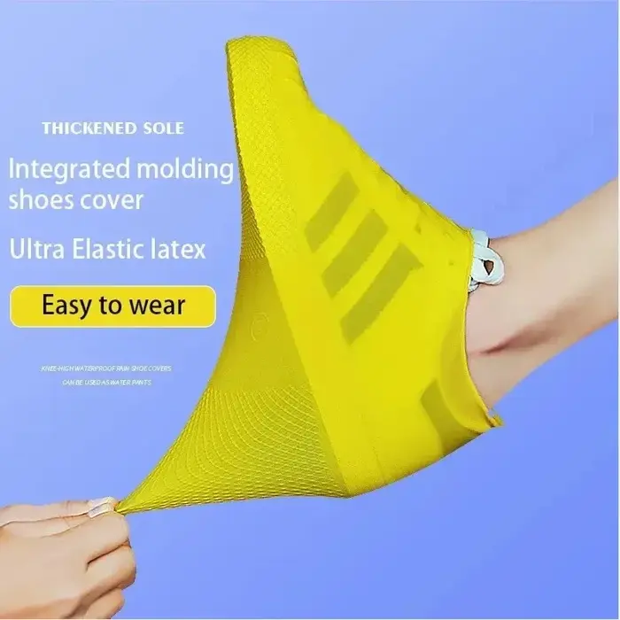 Couvre-chaussures en silicone imperméables réutilisables antidérapants résistants à l'usure